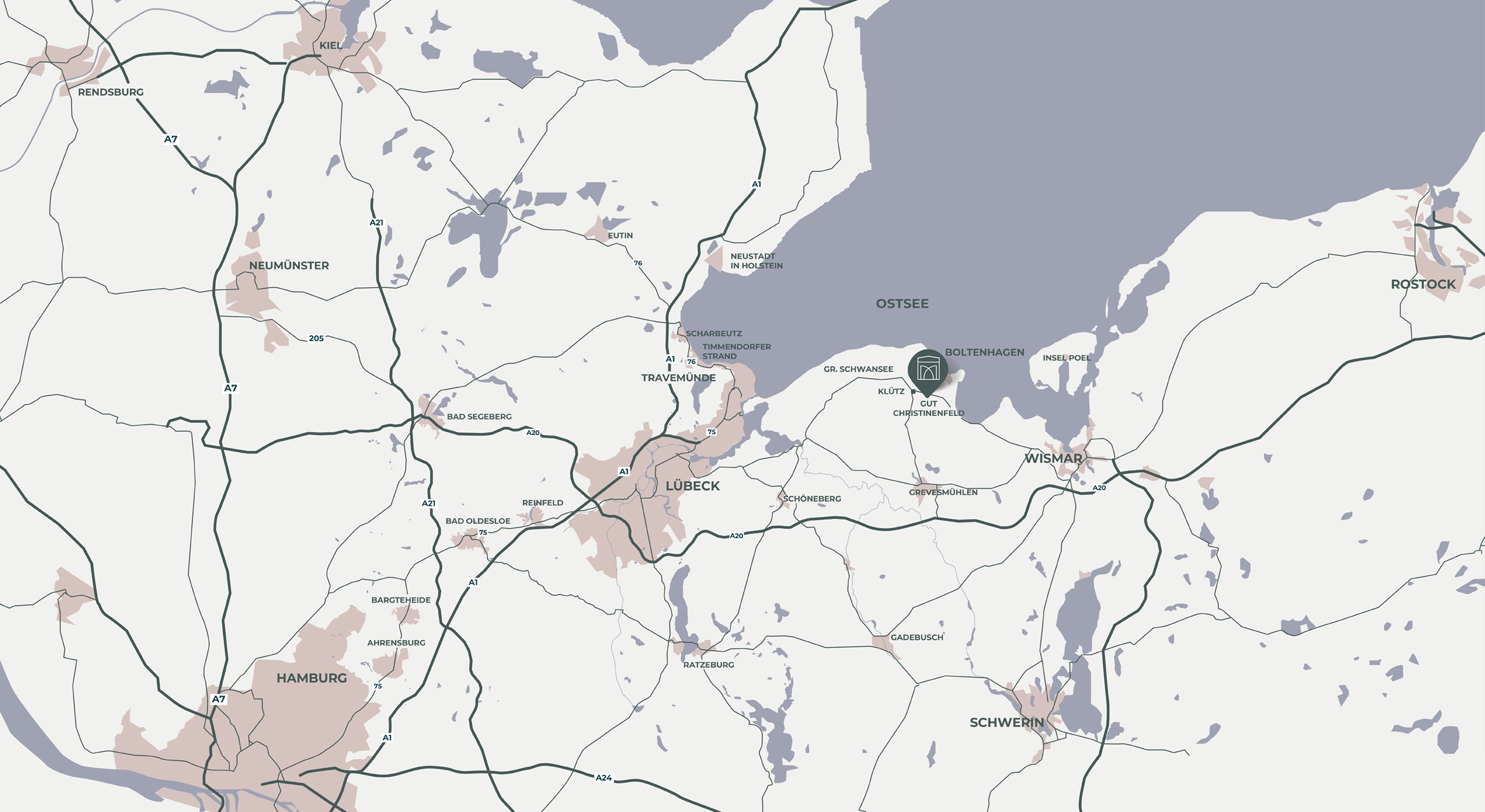 Makrokarte Gut Christinenfeld